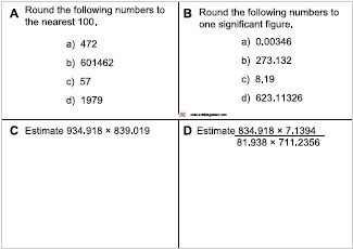 Estimation and Significant figures